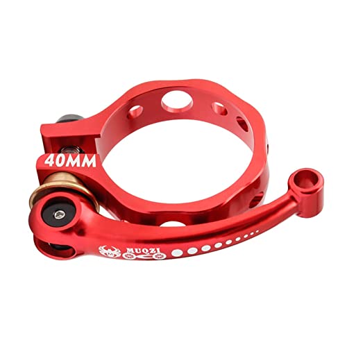 Harilla Fahrrad Sattelklemmen Sattelstützen Sattelclip Schnallenteile für Zusammenklappbares Mountain Road Fahrrad, Rot 40mm Harilla Fahrrad Sattelklemmen Sattelstützen Sattelclip Schnallenteile für Zusammenklappbares Mountain Road Fahrrad, Rot 40mm von Harilla