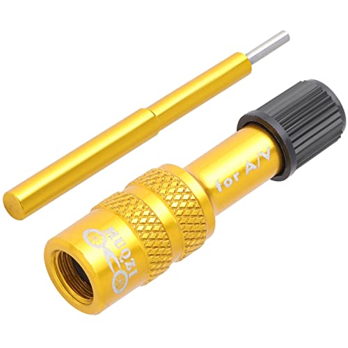 Harilla Fahrradgabel -Ventiladapter, Extender-Umwandlern, rutschfeste Federgabel, aufblasbarer Ventiladapter für Mountainbike-Radsportteile, Gold Harilla Fahrradgabel -Ventiladapter, Extender-Umwandlern, rutschfeste Federgabel, aufblasbarer Ventiladapter für Mountainbike-Radsportteile, Gold von Harilla
