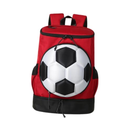 Harilla Fußball-Rucksack, Fußballtasche mit Fächern und Taschen, Sportspiel-Balltasche, Basketball-Tragerucksack für Volleyball, c von Harilla