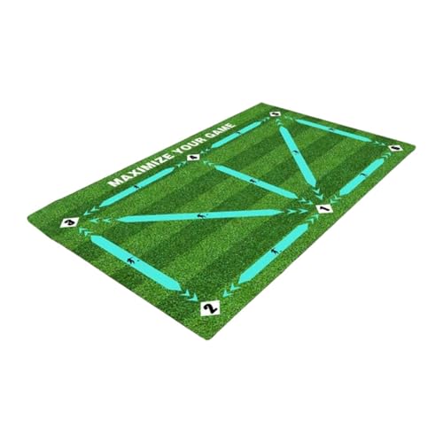 Harilla Fußball-Trainingsmatte, praktischer -Fußballmatten-Teppich mit Stoßdämpfung, Fußball-Trainingsmatte für den Heimgebrauch, 40 cm X 60 cm von Harilla