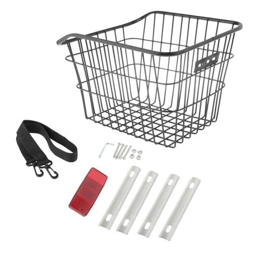 Harilla Gepäckträger hinten, Fahrradkorb, Fahrradgepäckträgertasche, Aufbewahrung aus Metall, einfach zu installierende Fahrradtasche, Haustierträger für, Schwarz Harilla Gepäckträger hinten, Fahrradkorb, Fahrradgepäckträgertasche, Aufbewahrung aus Metall, einfach zu installierende Fahrradtasche, Haustierträger für, Schwarz von Harilla
