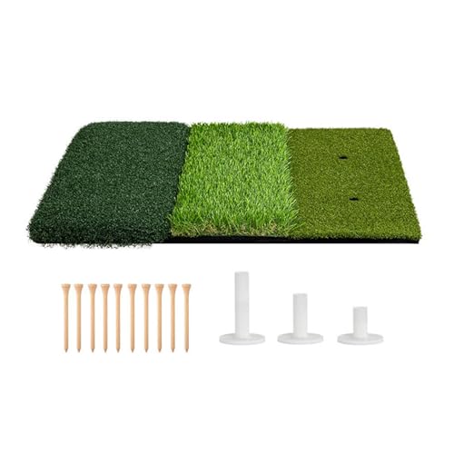 Harilla Golf-Schlagmatte für den Innenbereich, zusammenklappbar, 63,5 x 40,6 cm, strapazierfähige Schwungmatte, Grasmatte, Golf-Geschenk, Golf-Zubehör für von Harilla