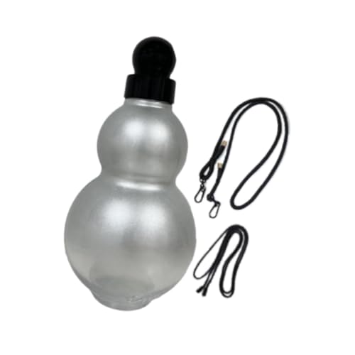 Harilla Gourd Sportwasserflasche, Sportkessel, 900 ml, süße tragbare Trinkflasche, Outdoor-Trinkbecher zum Angeln, Radfahren, Silber von Harilla