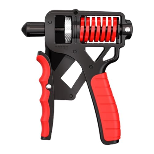 Harilla Handgriff Stärkung der Hand Gripper Steel Feder Anti Slip Professional einstellbar 5-165 kg Griffstärke für Erwachsene, Rot Harilla Handgriff Stärkung der Hand Gripper Steel Feder Anti Slip Professional einstellbar 5-165 kg Griffstärke für Erwachsene, Rot von Harilla