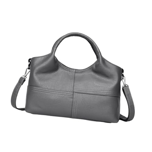 Harilla Handtasche mit Tragegriff Oben für Damen, Schultertasche, modisch, tragbar, Umhängetasche, Grau von Harilla