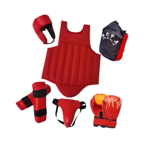 Harilla Hochwertiges Boxausrüstungsset für Maximalen Schutz, rot S von Harilla