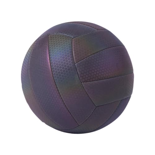 Harilla Holographischer reflektierender Volleyball offizieller Match Ball Premium Luminous Beach Volleyball Ball Größe 5 für Männer Frauen Wettbewerb, Schwarz Harilla Holographischer reflektierender Volleyball offizieller Match Ball Premium Luminous Beach Volleyball Ball Größe 5 für Männer Frauen Wettbewerb, Schwarz von Harilla