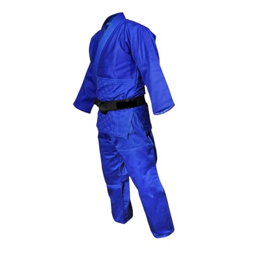 Harilla Judo Gi Karate Uniform Weich mit Gürtel Atmungsaktiv 800 Gramm Taekwondo Anzug Uniform für Training Frauen Sparring, 175cm, BLAU von Harilla