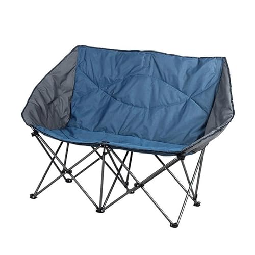 Harilla Klappbarer Loveseat-Campingstuhl, Doppel-Campingstuhl, Sitz, leicht, bequem, Gartenstuhl, Strandstuhl für Camp, Strand, Rasen von Harilla