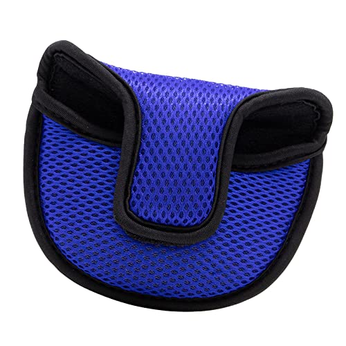 Harilla Leichte Golf Putter Mallet Cover Headcover Einfach zu verwendender Nylon-Mesh-Schlägerschutz für Frauen Golfausrüstung, Golfergeschenk, Blau von Harilla