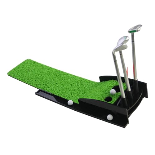 Harilla Mini-Putting-Matte zur Verbesserung der Putting-Fähigkeiten, rutschfeste Desktop-Golf-Übungsmatte, Golf-Putting-Matte für den Innenbereich, als von Harilla