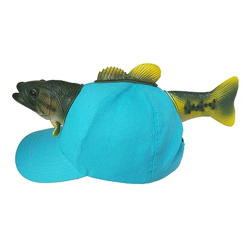 Harilla Neuartige Baseballkappe, Fischmütze für Kinder, Erwachsene, Männer, Frauen, Angeln, Geschenk, lustige Party, blau M von Harilla