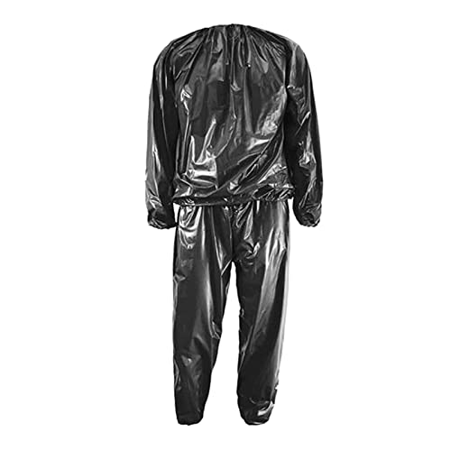 Harilla PVC Schwitz Sauna Anzug, Anti Schweißanzüge Übungs Anzüge Fitness Sauna Anzug Trainingsanzug Hoodie Hose, Schwarz M. Harilla PVC Schwitz Sauna Anzug, Anti Schweißanzüge Übungs Anzüge Fitness Sauna Anzug Trainingsanzug Hoodie Hose, Schwarz M. von Harilla