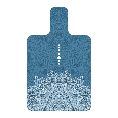 Harilla Pilatesmatte für Reformer, tragbare Matte für Frauen, Bezug mit Mandala-Aufdruck, schwarzes Handtuch auf Gummirückseite, Yogamatte, Trainingsmatte, Blau Harilla Pilatesmatte für Reformer, tragbare Matte für Frauen, Bezug mit Mandala-Aufdruck, schwarzes Handtuch auf Gummirückseite, Yogamatte, Trainingsmatte, Blau von Harilla