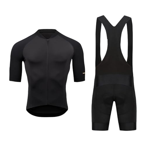 Harilla Radtrikot-Set, kurzärmelig, atmungsaktiv, mit Reißverschluss, Sportbekleidung, Fahrrad-Outfit, Trägerhose für Outdoor-Aktivitäten, M von Harilla