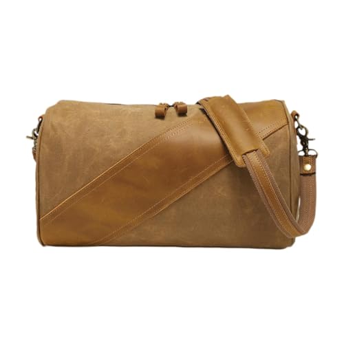 Harilla Reisetasche, Verstellbarer Schultergurt für Herren, Umhängetasche, Weekender-Tasche, Khaki von Harilla