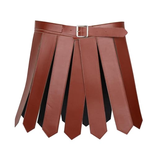Harilla Römischer Rock, Römischer Soldat, Kostüm, PU Zubehör, Rave Party Rock, Länge 38 cm, Kostüm, Mittelalterliche Gürtelröcke, braun Harilla Römischer Rock, Römischer Soldat, Kostüm, PU Zubehör, Rave Party Rock, Länge 38 cm, Kostüm, Mittelalterliche Gürtelröcke, braun von Harilla