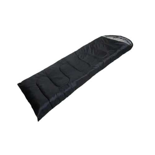 Harilla Schlafsack mit Kapuze Umschlagschlafsack mit Kompressionssack Kaltwetterschlafsack für Camping Reisen Winter Outdoor, Schwarz, 0.7 Kg von Harilla