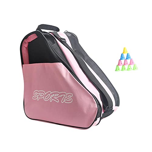 Harilla Schlittschuh- und Inline-Skate-Tasche, große Aufbewahrungstasche für Schlittschuhe, Rollschuhe, Inline-Skates-Zubehör, ROSA Harilla Schlittschuh- und Inline-Skate-Tasche, große Aufbewahrungstasche für Schlittschuhe, Rollschuhe, Inline-Skates-Zubehör, ROSA von Harilla