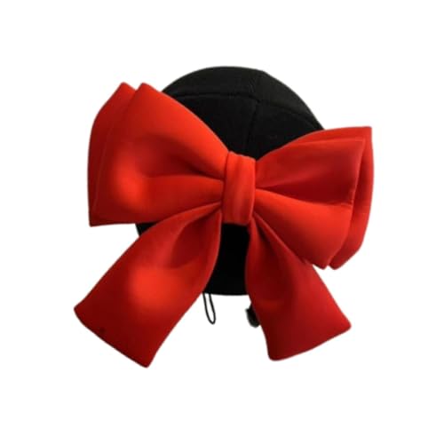 Harilla Schnee-Skihelm-Überzug, weich, kreative Schleife, Skihelm-Dekoration für Snowboard, lustige Geschenke für Kinder und Erwachsene, Schwarz Und Rot Harilla Schnee-Skihelm-Überzug, weich, kreative Schleife, Skihelm-Dekoration für Snowboard, lustige Geschenke für Kinder und Erwachsene, Schwarz Und Rot von Harilla
