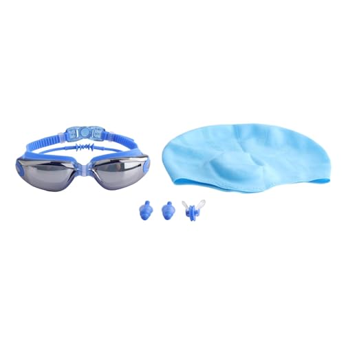 Harilla Schwimmbrille, Wasserbrille, wasserdicht, trendige Schwimmbrille, Schwimmbrille für Wassersport, Außenpool, Erwachsene und Teenager, Blau von Harilla