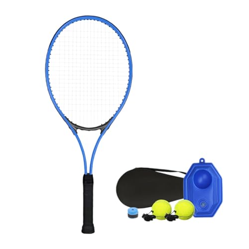 Harilla Solo-Tennistrainer, Tennis-Trainingsgerät, tragbares Übungsgerät für den Hinterhof, Selbstübungen im Garten für Erwachsene, Anfänger, Blau von Harilla