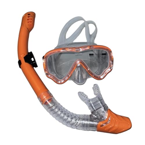 Harilla Tauchmaske und Schnorchel-Set, auslaufsichere Schwimmbrille für Erwachsene, Taucherbrille, Schnorchelausrüstung für Wassersport, Schwimmen, Orange Harilla Tauchmaske und Schnorchel-Set, auslaufsichere Schwimmbrille für Erwachsene, Taucherbrille, Schnorchelausrüstung für Wassersport, Schwimmen, Orange von Harilla