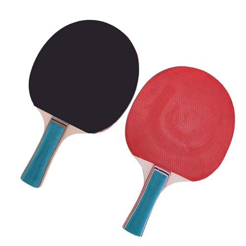 Harilla Tischtennisschläger PingPong-Paddel Doppelseitiger Gummi Professionelle ergonomische Griffe für Gelegenheitsspieler von Harilla