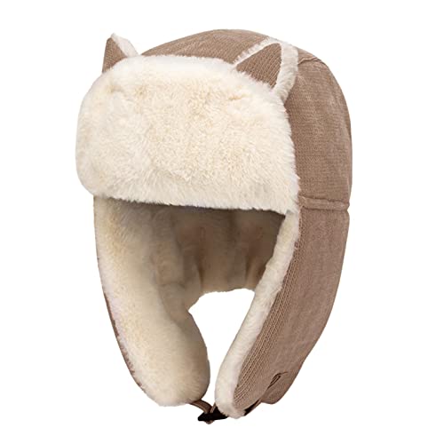 Harilla Trooper Trapper Hat Ski Caps Verstellbarer Kopfumfang von 55–58 cm Winter- mütze für Motorrad-Skifahren, Khaki Harilla Trooper Trapper Hat Ski Caps Verstellbarer Kopfumfang von 55–58 cm Winter- mütze für Motorrad-Skifahren, Khaki von Harilla