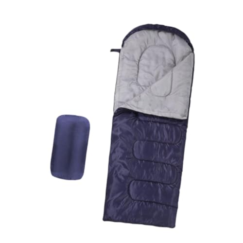 Harilla Umschlagschlafsack Campingschlafsack Campingausrüstung Staubdichter tragbarer Schlafsack Einzelschlafsack für Sommerreisen, Marine von Harilla