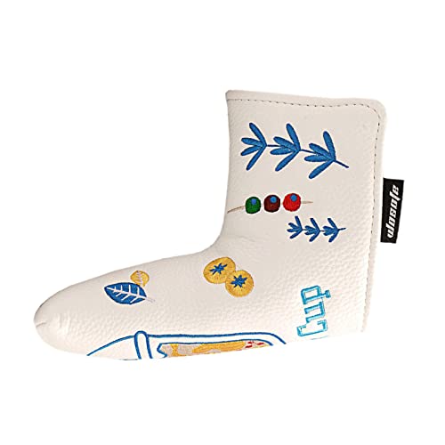 Harilla Universal Golf Putter Cover Club Blade Putter Headcover Ersatz PU wasserdichte Golf Cover, Outdoor Transport Putter Schutz, White Harilla Universal Golf Putter Cover Club Blade Putter Headcover Ersatz PU wasserdichte Golf Cover, Outdoor Transport Putter Schutz, White von Harilla