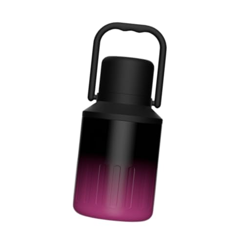 Harilla Wasserflasche mit Isolierung und Tragegriff, Edelstahl, für Fitness und Outdoor-Aktivitäten, Schwarz Rosa von Harilla