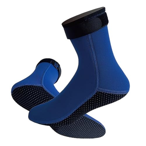 Harilla Wassersocken, Tauchsocken, 3 mm Neopren, atmungsaktive Neoprenanzugsocken, Schwimmsocken für Wassersportzubehör, Blau, L von Harilla