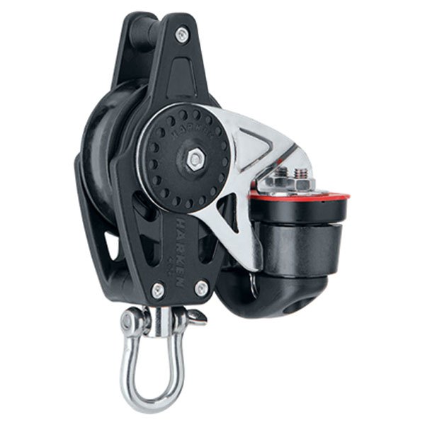 Harken Carbo Block 40 Mm With Cam Cleat And Becket Pulley Silber von Harken