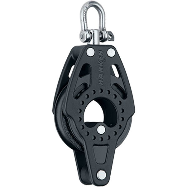 Harken Carbo 57 Mm Pulley With Shackle Schwarz von Harken