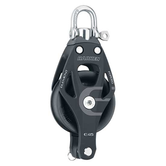 Harken 45 Mm Single Swivel Pulley With Becket Schwarz von Harken