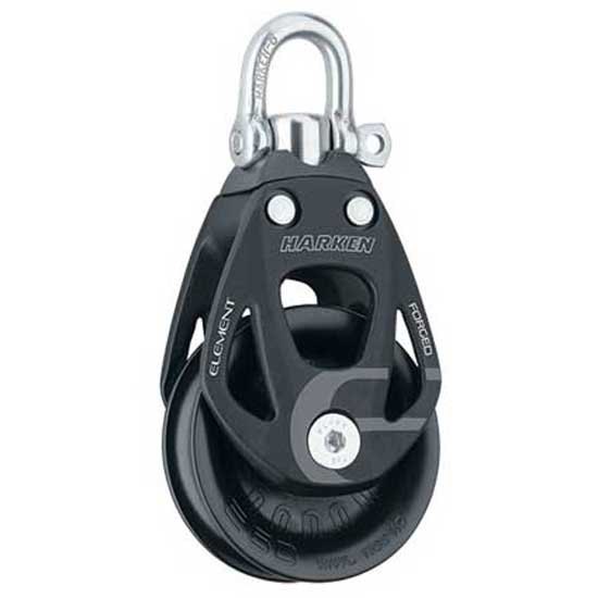 Harken 60 Mm Single Swivel Pulley Schwarz von Harken