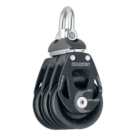 Harken 45 Mm Triple Swivel Pulley Schwarz von Harken