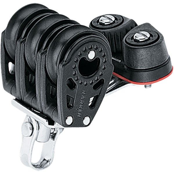 Harken Triple Carbo Block 29 Mm With Cam Cleat Pulley Silber von Harken