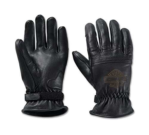 HARLEY-DAVIDSON Herren Handschuhe Work, schwarz Motorrad-Handschuhe Biker Leder-Handschuhe Warme Männer Winterhandschuhe, 2XL von HARLEY-DAVIDSON