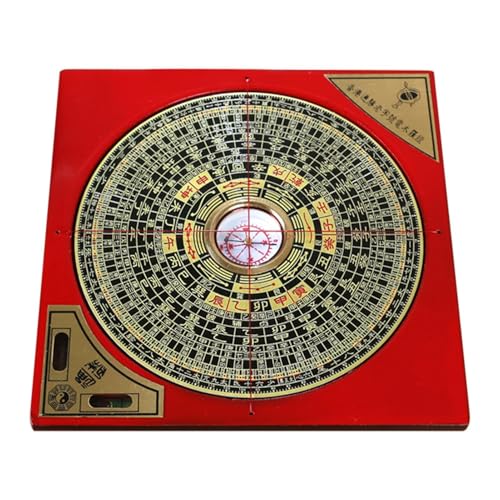 Feng Shui Luo Pan Kompass - Feng Shui Kompass | Chinesische Feng Shui Dekoration Lo Pan Kompass | Retro tragbarer Yang Ba Legierung Luo Pan Professioneller Kompass für Büros und Zuhause von Harmoousue