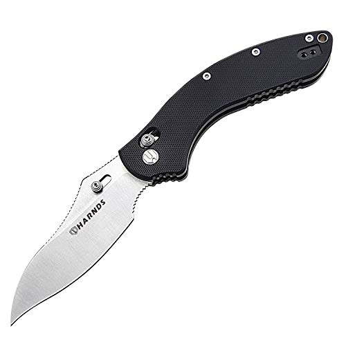 Harnds CK3502 Folding Knife with Sandvik Steel Blade G10 Handle Camping Pocket Knife with Two-Position Pocket Clip Harnds CK3502 Folding Knife with Sandvik Steel Blade G10 Handle Camping Pocket Knife with Two-Position Pocket Clip von Harnds