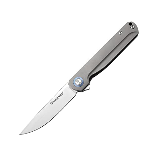Harnds Wind M390 EDC Klappmesser - Professionelle 65g leichtes Einhand klein Taschenmesser mit Titan-Griff und M390 Klinge Harnds Wind M390 EDC Klappmesser - Professionelle 65g leichtes Einhand klein Taschenmesser mit Titan-Griff und M390 Klinge von Harnds