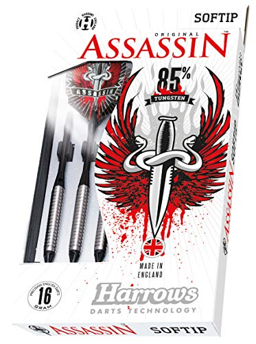 HARROWS Assassin 80% Tungsten Dartpfeile (18g) von Harrows
