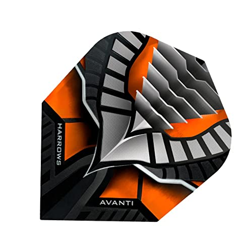 Harrows Avanti Dart-Flights, 100 Mikrometer, Standard, Orange, 1 Set von Harrows