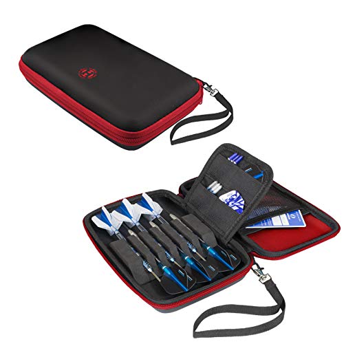 Harrows Darttasche Blaze Pro 6 | Dart Case Dartshalter I Darts Case fasst 6 Darts | für 6 Dartpfeile komplett montiert und Dartzubehör (Lackrot) Harrows Darttasche Blaze Pro 6 | Dart Case Dartshalter I Darts Case fasst 6 Darts | für 6 Dartpfeile komplett montiert und Dartzubehör (Lackrot) von Harrows