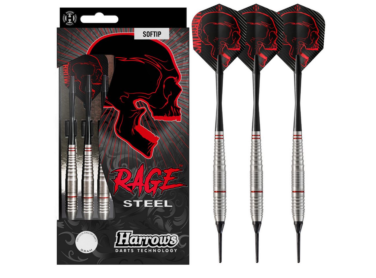 Harrows Dartpfeil HARROWS Rage Steel Soft 18g Red/Black Harrows Dartpfeil HARROWS Rage Steel Soft 18g Red/Black von Harrows