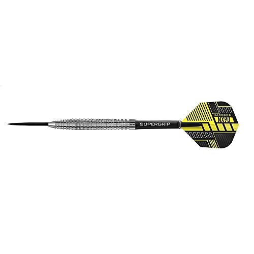 NX90 90% Tungsten Darts | Darts-Set mit Stahlspitze| 21g, 22g, 23g, 24g, 25g & 26g | Enthält Supergrip-Schäfte und 100-Mikron-NX90-Flüge NX90 90% Tungsten Darts | Darts-Set mit Stahlspitze| 21g, 22g, 23g, 24g, 25g & 26g | Enthält Supergrip-Schäfte und 100-Mikron-NX90-Flüge von Harrows