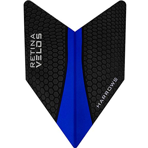 Harrows Retina Dart-Flights, extra stark, Velos, 1 Set (3 Stück) (dunkelblau) von Harrows