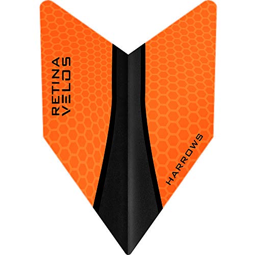 Harrows Retina-X Dart-Flights, extra stark, Velos, 1 Set (3 Stück) (orange) von Harrows